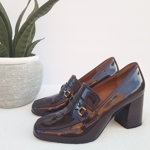 franco sarto burgundy loafers